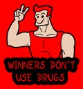 Don't use drugs message Royalty Free Stock Photo