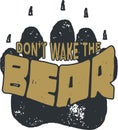 don\'t wake the bear Royalty Free Stock Photo