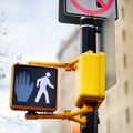 Don't walk New York traffic sign Royalty Free Stock Photo