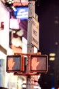 Don't walk New York traffic sign Royalty Free Stock Photo