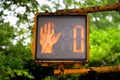 Red `Don`t walk` pedestrian traffic ligh Royalty Free Stock Photo