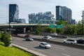 The Don Valley Parkway in Toronto, Ontario, Canada Royalty Free Stock Photo