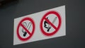 Don't smoke sign. No smoking sign. Royalty Free Stock Photo