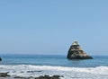 Dona Ana beach, Lagos Portugal. Big rock in the sea Royalty Free Stock Photo