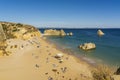 Dona Ana Beach Praia in Lagos, Algarve, Portugal Royalty Free Stock Photo