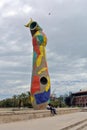 Dona i Ocell, Sculpture `Woman and Bird`, Parc Joan Miro, in Barcelona