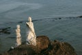 Dona Paula Statue at Dona Paula, Goa, India. Famous area frequented by tourists specially at sunset