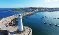 Donaghadee Lighthouse Down Northern Ireland Royalty Free Stock Photo