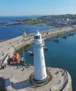 Donaghadee Lighthouse Down Northern Ireland Royalty Free Stock Photo