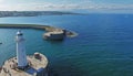 Donaghadee Lighthouse Down Northern Ireland Royalty Free Stock Photo