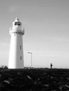 Donaghadee Lighthouse in Northern Ireland Royalty Free Stock Photo