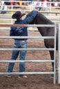 Donal Hancock, Horseman, Training Horse at Festival