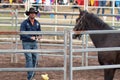 Donal Hancock, Horseman, Training Horse at Festival