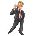 Donald trump caricature Royalty Free Stock Photo