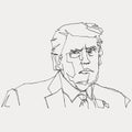 Donal Trump portrait drawing