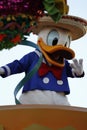 Donald Duck in Disneyland Parade Royalty Free Stock Photo
