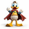 Superhero Donald Duck: Aquirax Uno Inspired Cartoon Character