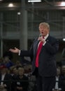 Donald Trump campaigns at the Iowa State Fairgrounds in Des Moines