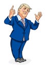 Donald Trump Caricature Royalty Free Stock Photo