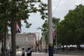 Donald Trump, London, UK, Stock Photo, 3/6/2019 - Donald Trump leaving Buckingham palace by helicopter UK state visit day