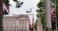 Donald Trump, London, UK, Stock Photo, 3/6/2019 - Donald Trump helicopter landing at Buckingham Palace for UK visit day photograph