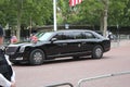 Donald Trump, London, UK, Stock Photo, 3/6/2019 - Donald Trump helicopter landing at Buckingham Palace for UK visit day photograph Royalty Free Stock Photo