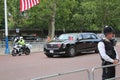 Donald Trump, London, UK, Stock Photo, 3/6/2019 - Donald Trump helicopter landing at Buckingham Palace for UK visit day photograph