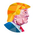 Donald Trump Low Polygon