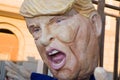 Donald trump mask at the carnival of viareggio