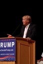 Donald Trump speaks at campaign rally on July, 25, 2015, in Oskaloosa, Iowa