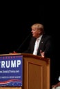 Donald Trump speaks at campaign rally on July, 25, 2015, in Oskaloosa, Iowa