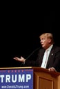 Donald Trump speaks at campaign rally on July, 25, 2015, in Oskaloosa, Iowa