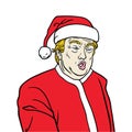 Donald Trump Wearing Santa Claus Costume