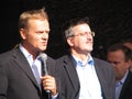 Donald Tusk and Bronislaw Komorowski Royalty Free Stock Photo