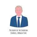 Donald Tusk portrait illustration