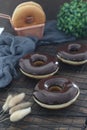 Donat, doughnut, glaze, chocolate