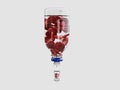 Donate blood concept with Blood Bag. 3d Illustration Royalty Free Stock Photo