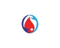 Donate blood icon with medical design