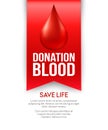 Donate blood poster design. Vector illustration Royalty Free Stock Photo