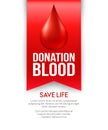 Donate blood poster design. Vector illustration