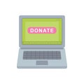 Donate buttons set. Help icon donation Royalty Free Stock Photo