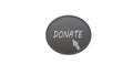 Donate, button icon. donation button. donate Icon. International charity day. donate now. Donate, social animation