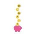Donate icon with piggy bank