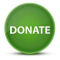 Donate luxurious glossy green round button abstract Royalty Free Stock Photo