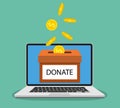 Donate money with box