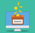 Donate money with box