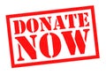 DONATE NOW Royalty Free Stock Photo