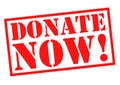 DONATE NOW! Royalty Free Stock Photo