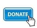 Donate online concept