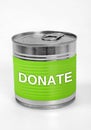 Donate word Royalty Free Stock Photo